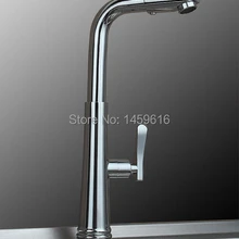 Ingle ручка 360 градусов вращение Хромированная Пластина кухонный кран смеситель для раковины латунь сливной кран w6014