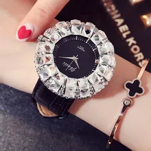 JBAILI Brand Fashion Red Ladies Watch Women Leather Wrist Watches Big Diamond Clock Saat Relogio Feminino bayan kol saati zivok brand luxury women watches relogio feminino fashion leather quartz wrist watch ladies girl clock bayan kol saati montre
