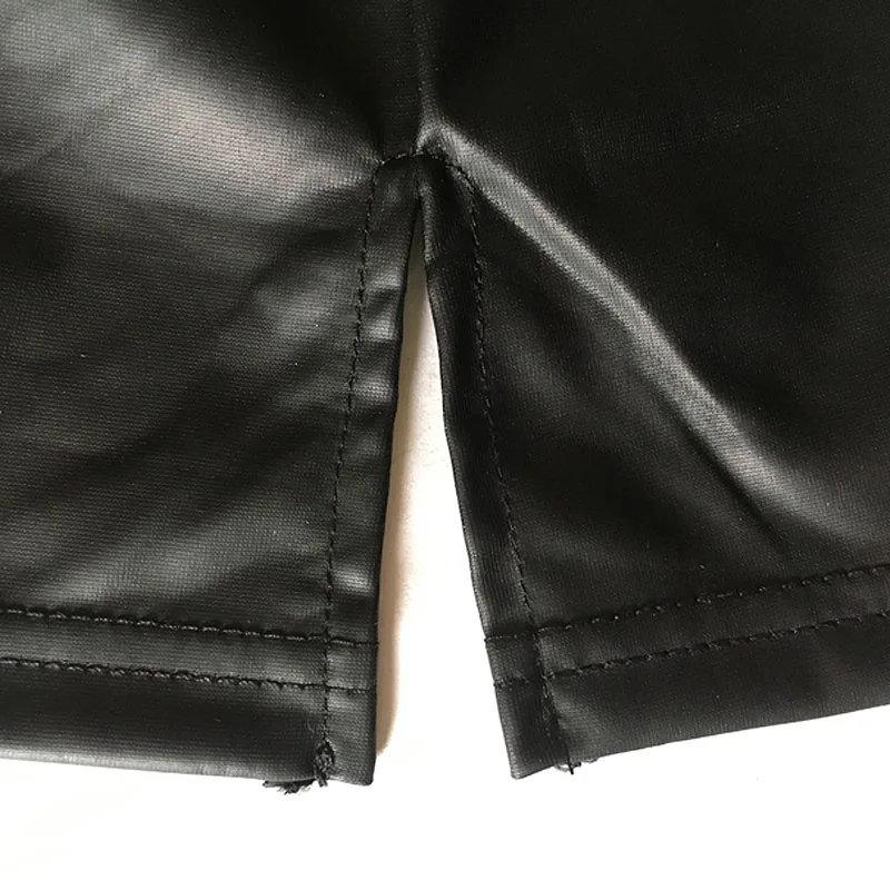 2019 Sexy Women Black Pvc Faux Leather Mini Skirt High Waisted Short Skirt Above Knee Skirt faux leather shirt women XXL