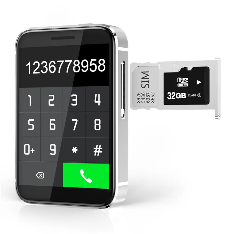 

Touch Mini I5S 2.2" Support SIM Memory Card Pedometer Facebook 64+128MB With Camera Bluetooth 4.0 Smart Sport Watch Mobile Phone