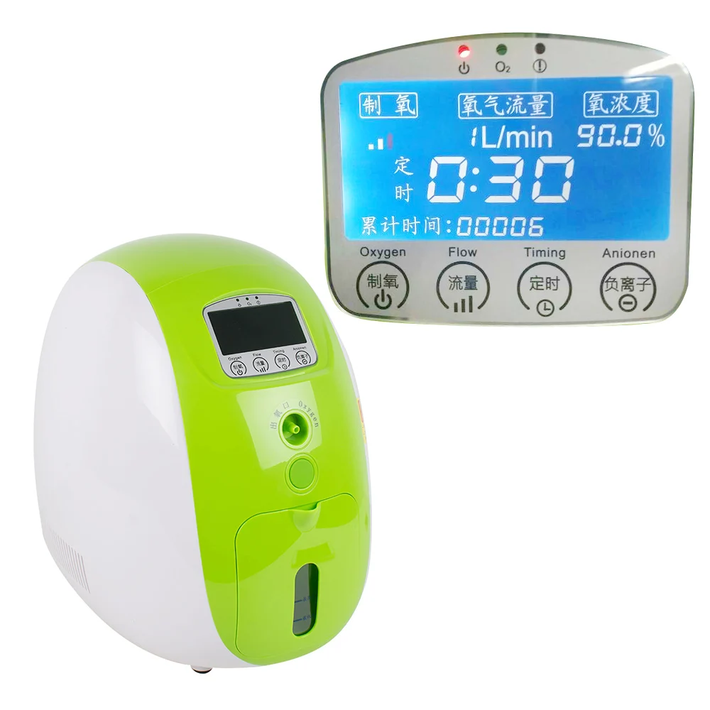 1L Portable Oxygen Concentrator Full Intelligent Home Oxygen
