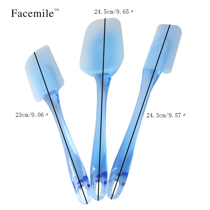 3 шт./компл. Кухня термостойкие гибкие силиконовые шпатели листать выступающей небольшой Средний Ложка инструменты для выпекания комплект 52028