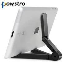 Складной держатель для планшета Powstro, настольный Большой держатель для телефона, подставка, регулируемый кронштейн для iPad, планшета, мобильного телефона 4-10 дюймов