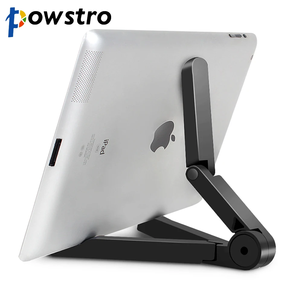 

Powstro Foldable Tablet Holder Desktop Big Phone Holder Stand Bracket Mount Adjustable for iPad Tablet Mobile Phone 4-10 Inch