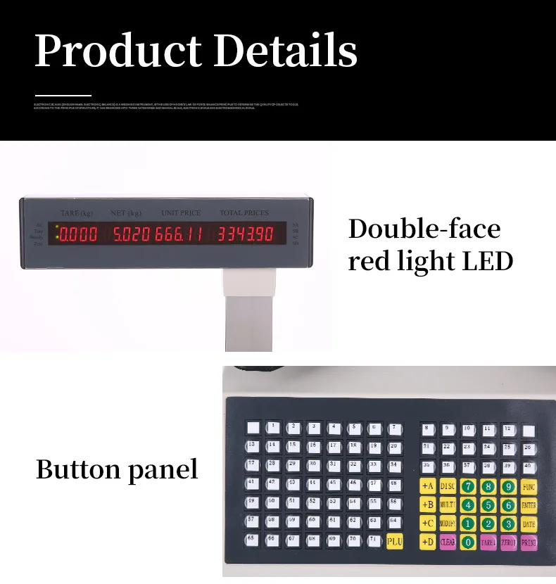 new Barcode scale Label Printing Scales Electronic retail price computing scales TM-A commercial scales