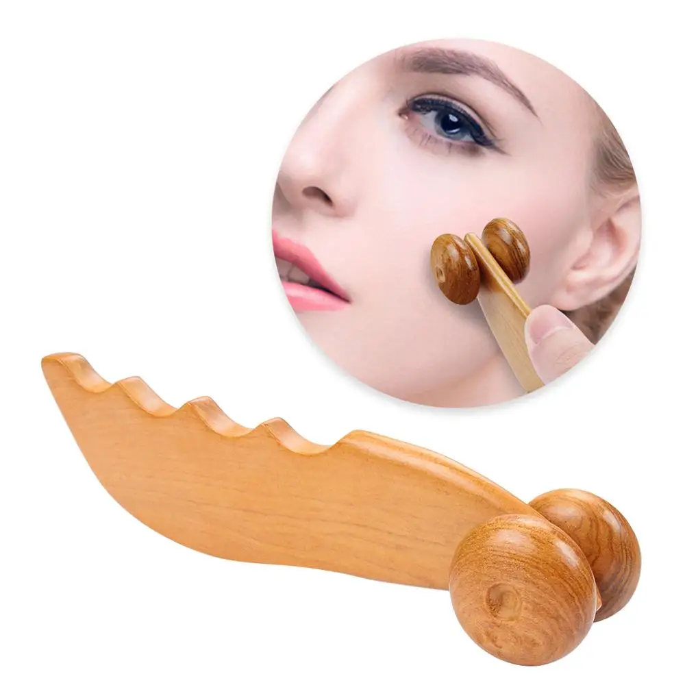 Set 3 Pcs Reflexology Tool Traditional Thai Massage Hand Foot Abdomen Body Acupoint Massager Natural Fragrant Wood (5)