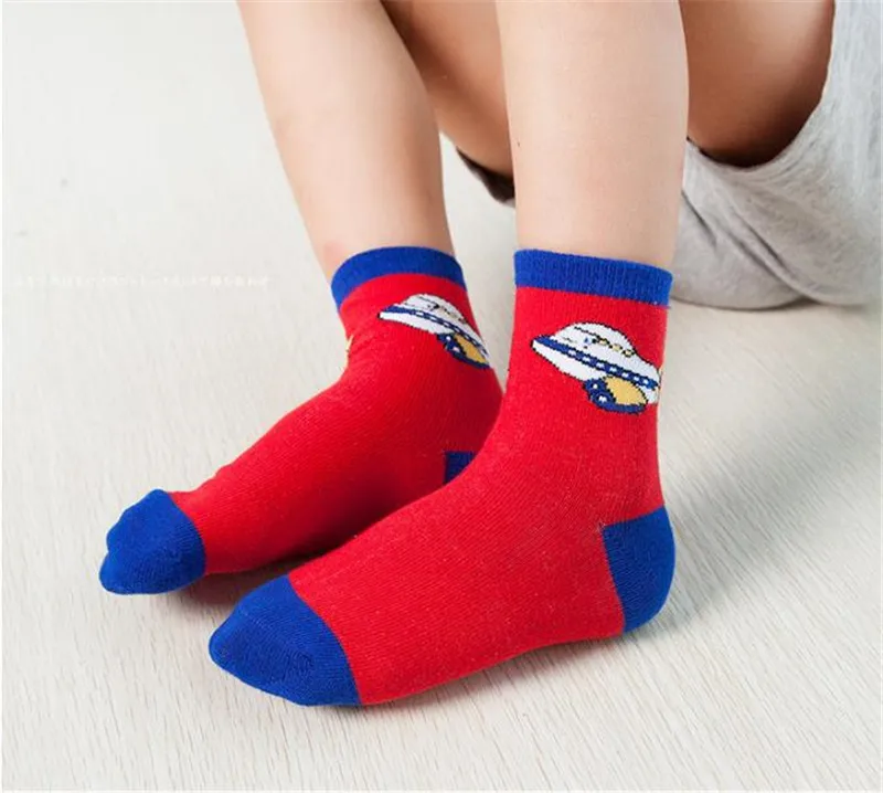 5 пара/лот; Детские Мультяшные хлопковые носки; носки для малышей; синие носки с машинками; носки из чистого хлопка; TWS0389