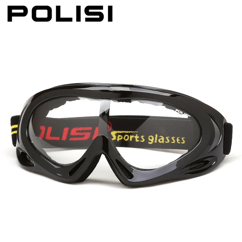 POLISI niños esquí gafas UV protección Anti-Niebla, lente claro Snowboard gafas de nieve, esquí, montañismo, Esqui gafas