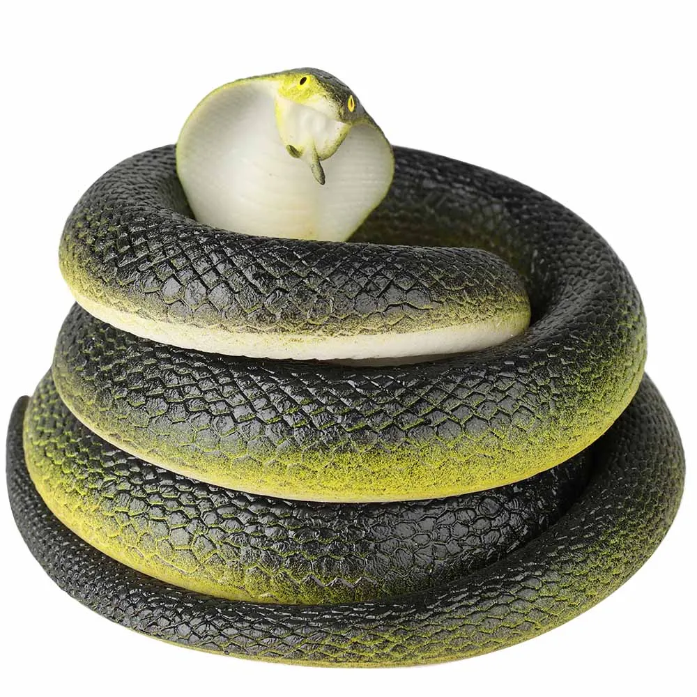 80cm Simulation Toy Cobra Practical Jokes Interesting Prank Horror Fun Shocker Novelty Gadgets Funny Toys Animals Snake Toys