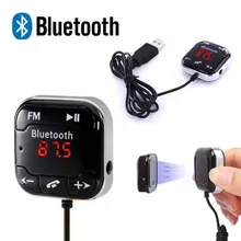 Автомобиль комплект громкой связи Bluetooth fm-передатчик MP3 плеер Aux аудио Магнитная автомобиля Зарядное устройство Поддержка TF слот для карты с SD ЖК-дисплей Dual USB