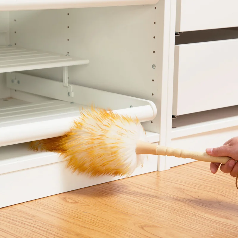 Dust free sweep Dust wool duster Car dust Dusting Household trumpet Sanitary feather dusterin