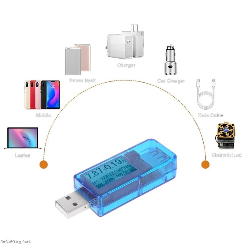 12 in 1 USB tester DC Digital voltmeter amperimetro voltagecurrent meter ammeter detector power bank charger indicator