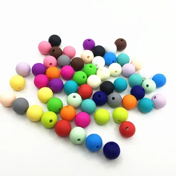 

New Food Grade Silicone Teething Beads DIY Necklaces Baby Bracelets Babies Chewing Teethers Necklaces Jewelry bedas 500pcs/lot