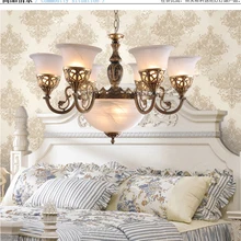 Ffashion античный деревенский Освещение в гостиную Спальня ресторан лампа