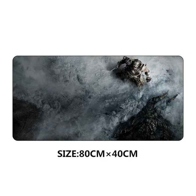 80x40cm skyrim Mouse pad large the elder scrolls Large Big Desk padmouse Table keyboard Mat Protector Mousepad game gamer gaming - Цвет: 2