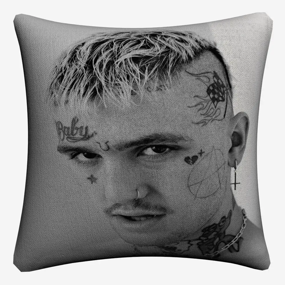 Lil Peep Классический рисунок певица Декоративные белье Чехлы для подушек дивана стул 45x45 см пледы наволочки домашний декор Almofada - Цвет: 3