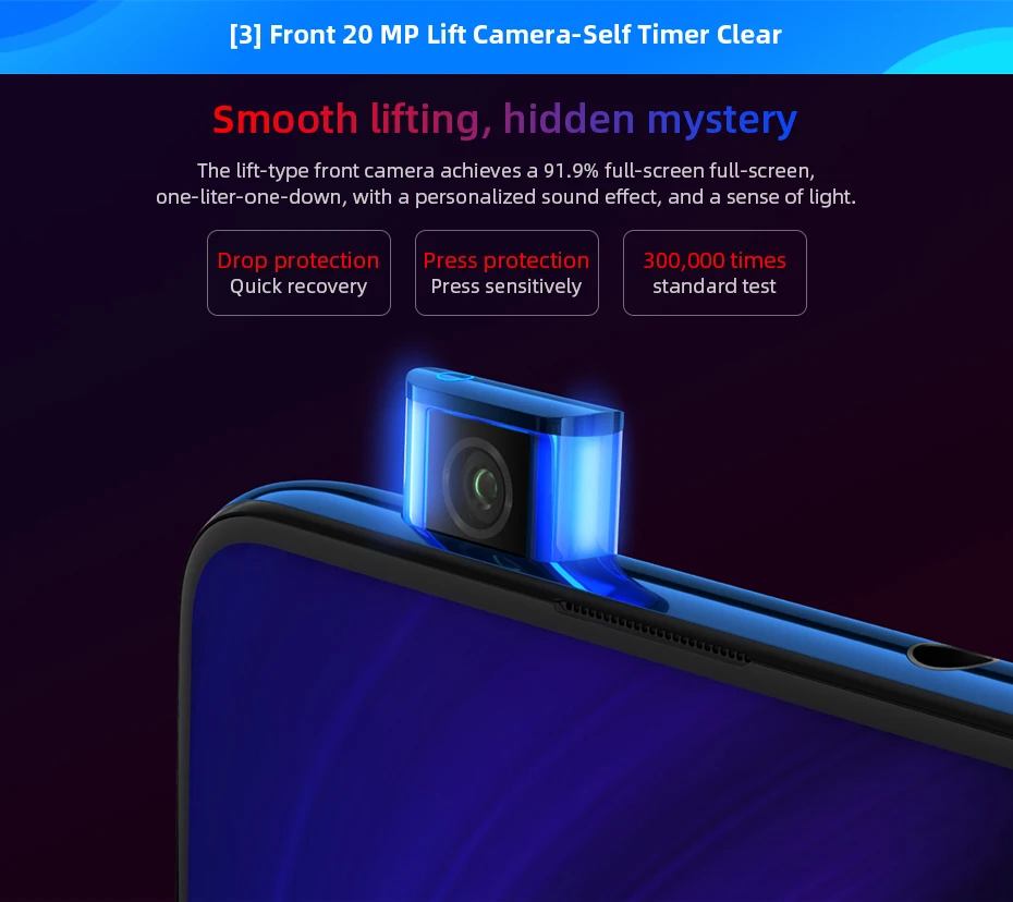 Смартфон Xiaomi Mi 9T pro 6GB 128GB с глобальной версией, камера Snapdragon 855, 48 МП, 4000 мА/ч, экран 6,39 дюйма, Fingerprient Popup QC 4,0