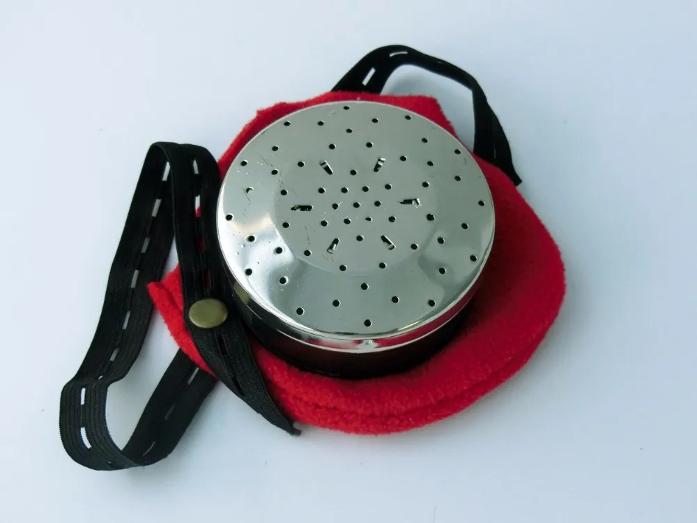 1pc Portable Copper Moxa Box Moxibustion Acupuncture Therapy Moxa Stick Burner For Therapy Massage