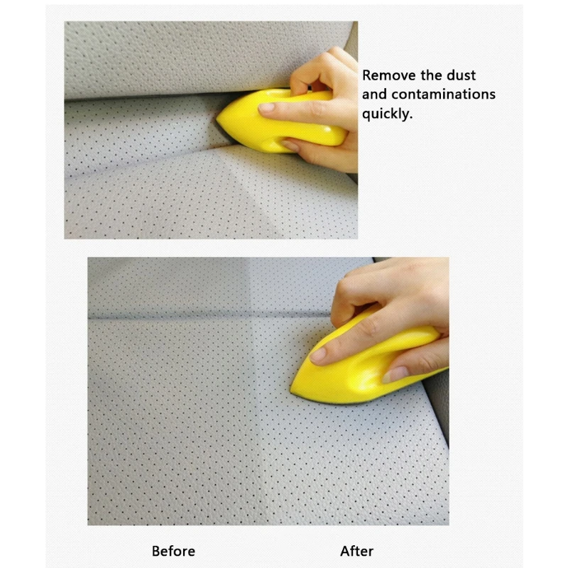 

Hot New 1 Pc Auto Car Leather Seat Care Detailing Clean Nano Brush Car Interior Wash Accessories High Quality