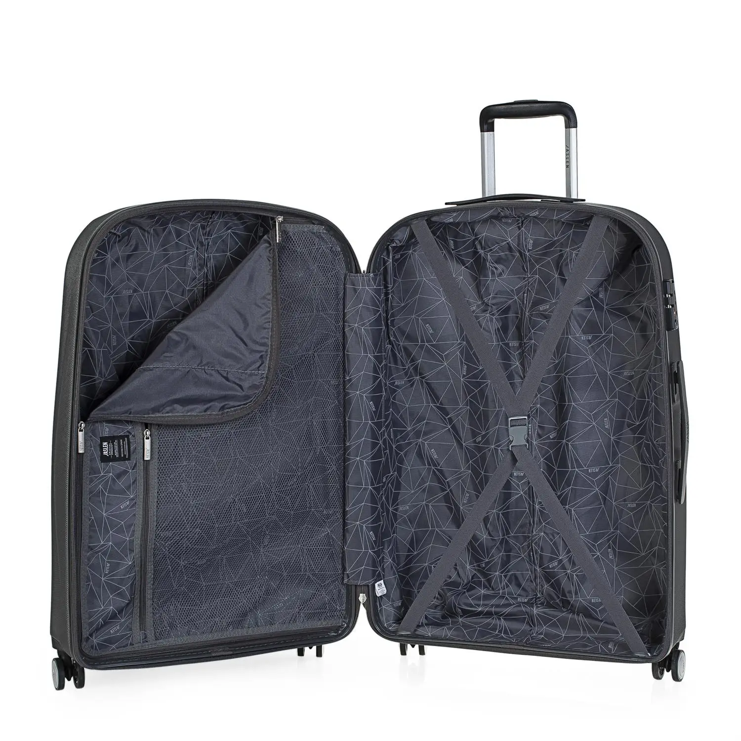 Jaslen Modelo Bucarest Maleta De Viaje Grande De ABS Texturizado En 8  Colores Candado TSA. 56570|Equipaje con ruedas| - AliExpress