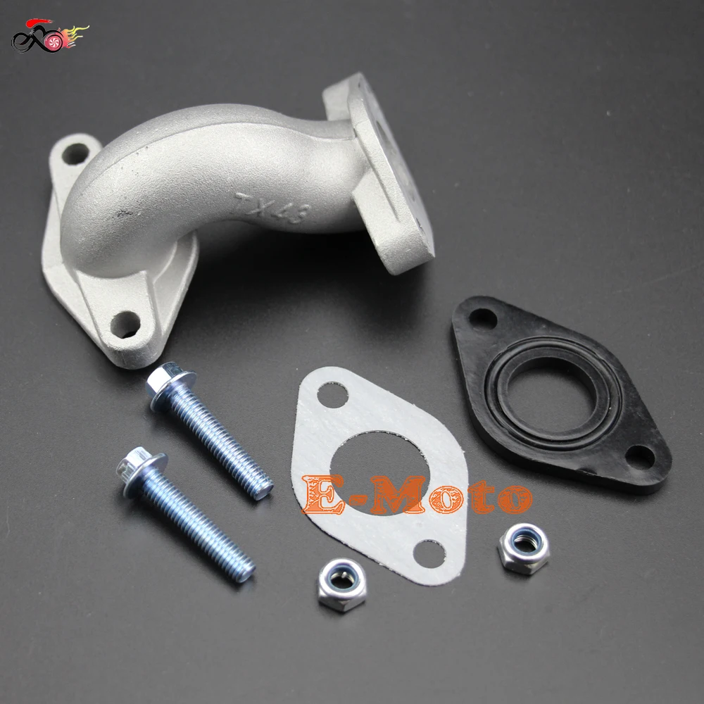 

PZ19 19MM Carburator Intake Pipe Manifold with Gasket Screw Kit For 50 70 90 110 125cc Pit Dirt Bike ATV Quad Z50