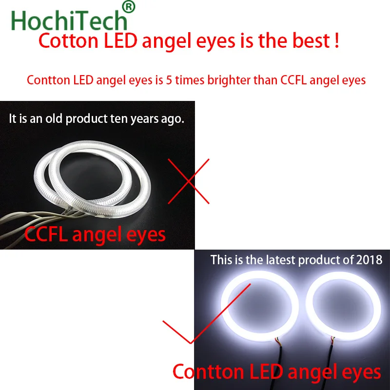  For Lada Vaz 2106 1996-2001 White & yellow Cotton LED Angel eyes kit halo ring Turn signal light - 32949462956