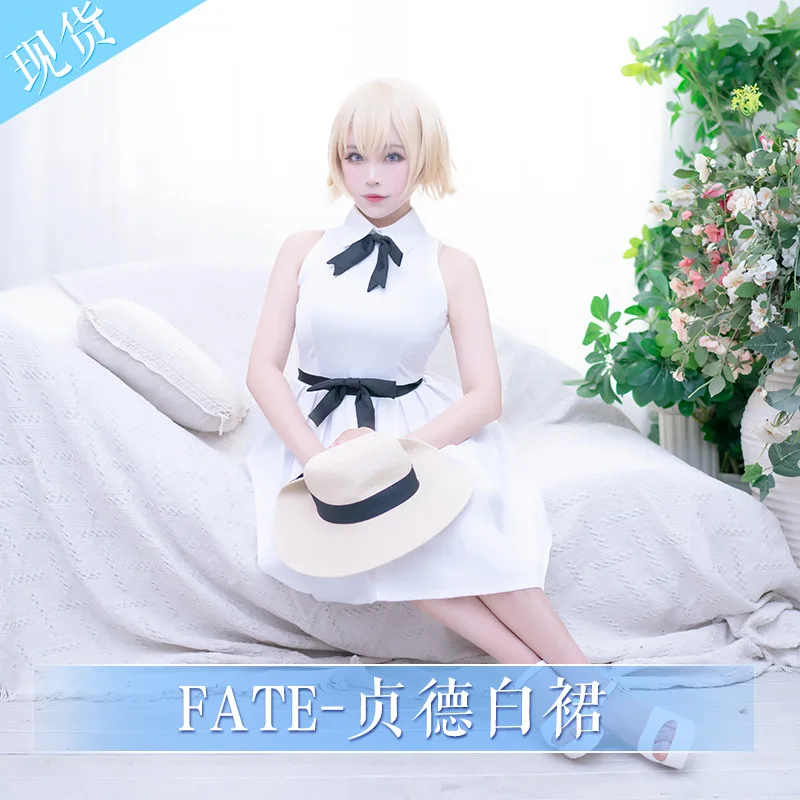 Fate Grand Order FGO/Fate/Apocrypha saber Joan of Arc Jeanne dɺrc Cospaly Костюм для женщин карнавальное платье