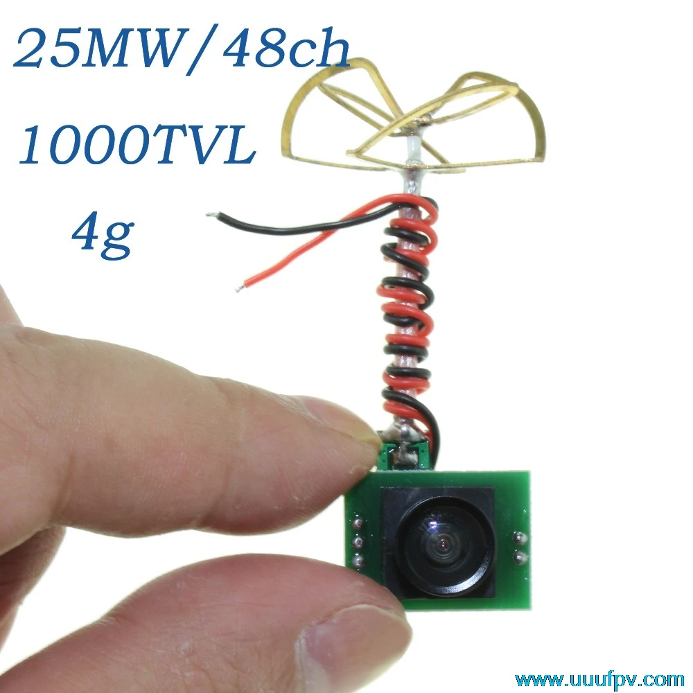 5,8G 48CH 25MW VTX 1000TVL FPV камера Встроенный передатчик для FPV RC мини-квадрокоптера в помещении