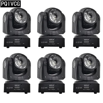 

6 pieces 60w Beam light RGBW 4in1 60w LED Moving head light dmx512 DJ equipment