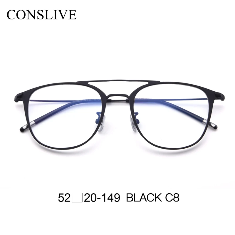 Оптические очки женские, новая оправа оптические линзы женские нулевые Очки w/out диоптрий близорукость очки офтальмологические очки - Цвет оправы: C8 Black