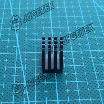 

10pcs/lot 10mm length 10mm width 10mm height High Quality Super Heat Conduction Aluminum Black Heatsink with 3M Tape
