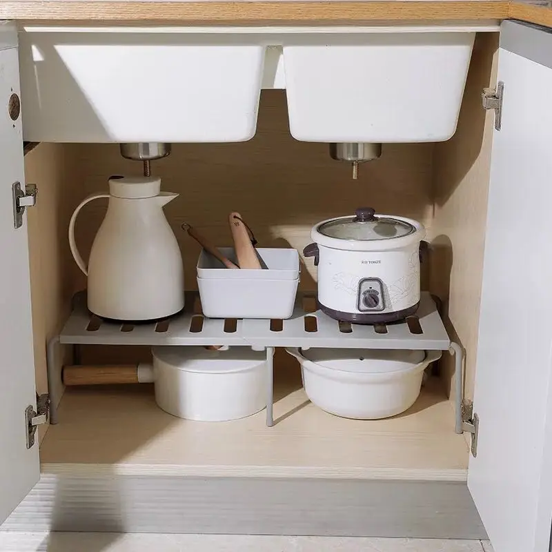 

Home Closet Organizer Storage Shelf for Kitchen Rack Space Saving Wardrobe Decorative Shelves Cabinet Holders