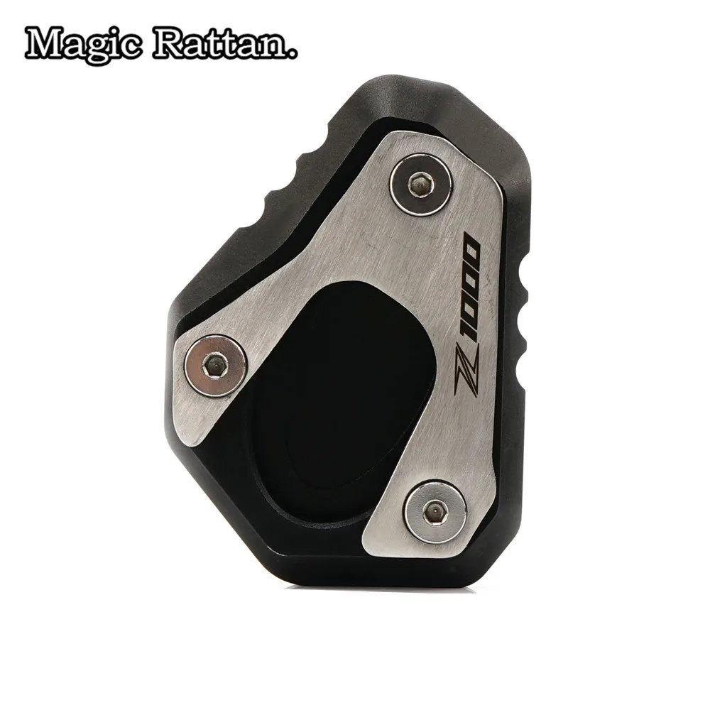 

Motorcycle Kickstand Extension Plate Side Stand Enlarge Pad For Kawasaki Z1000 2010-2018