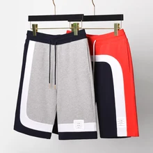 Модные брендовые мужские шорты кэжуал, женские летние спортивные шорты с панелями, тренировочный костюм-печворк, спортивные шорты