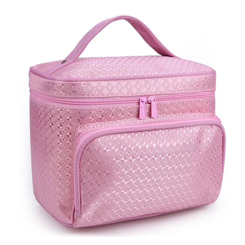 Peony Floral Big Cosmetic Bag Women Waterproof Professional Toiletry Kit Wash Necessaire Travel Organizer Make up Bags SZL63 6