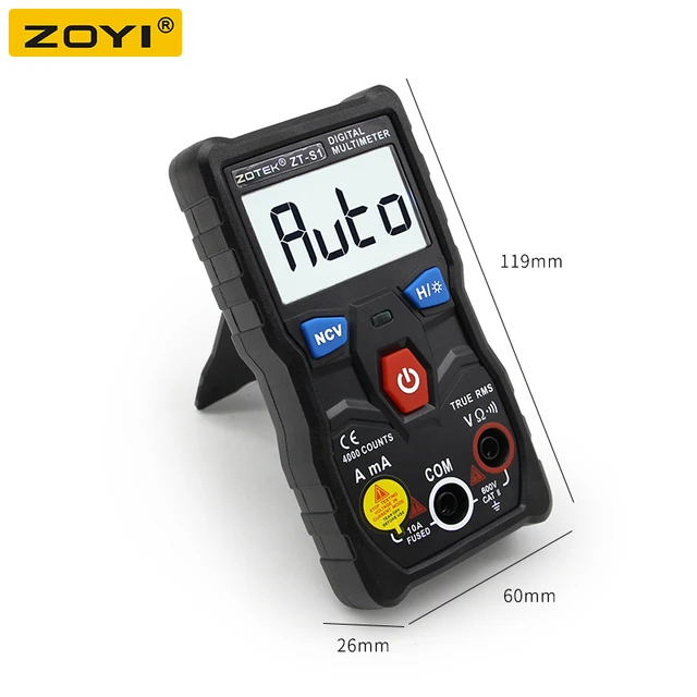 RM403B Digital Multimeter Tester ZOYI ZT-S1 LCD 4000 Counts Auto Range True RMS Backlight Automotriz Mmultimetro NCV DATA HOLD