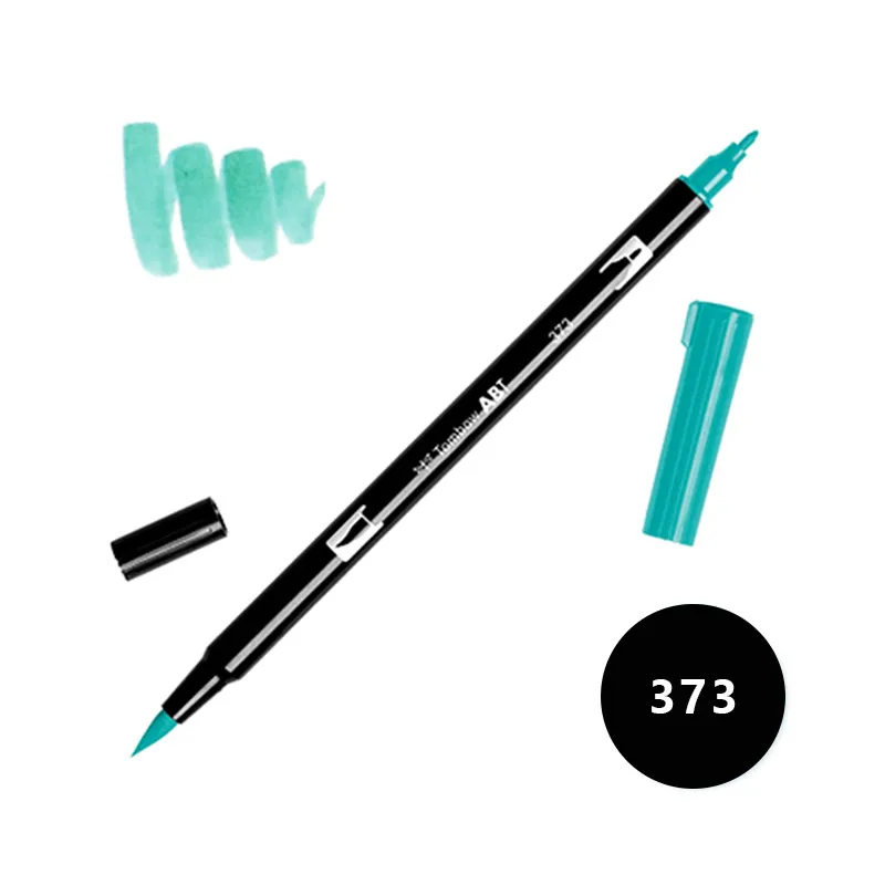 1 шт. цветные художественные маркеры, двойная кисть, маркер, ручка для рисования, манга, маркеры, ручки для дизайна, художественные ручки, школьные канцелярские принадлежности, 96 цветов - Цвет: 373
