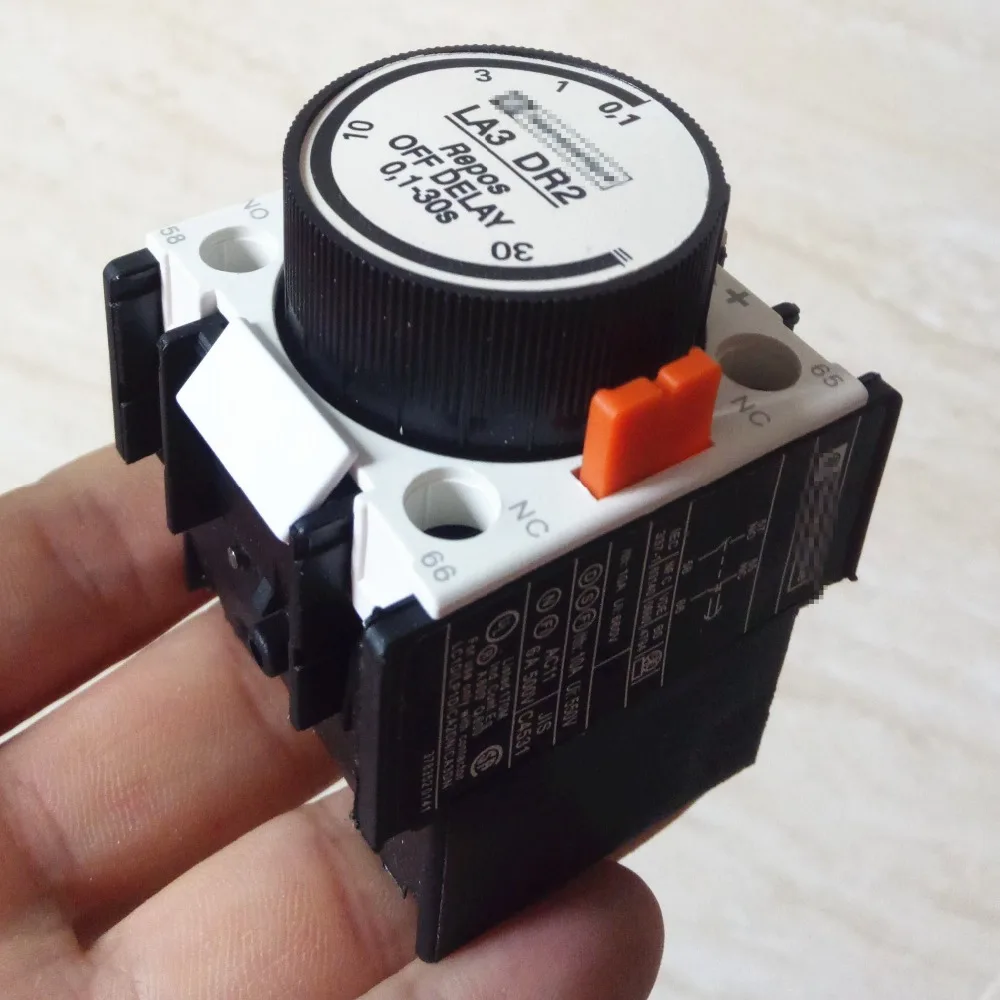 time delay auxiliary contact blocks for contactor LA3 DR2 0.1s 30sin Contactors from Home