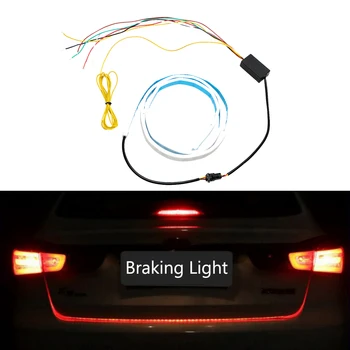 

Car RGB LED Strip DC 12V Multi-function Auto Rear Brake Light Turn Signal Lamp Trunk Tail Reversing Light Universal Car-Styling