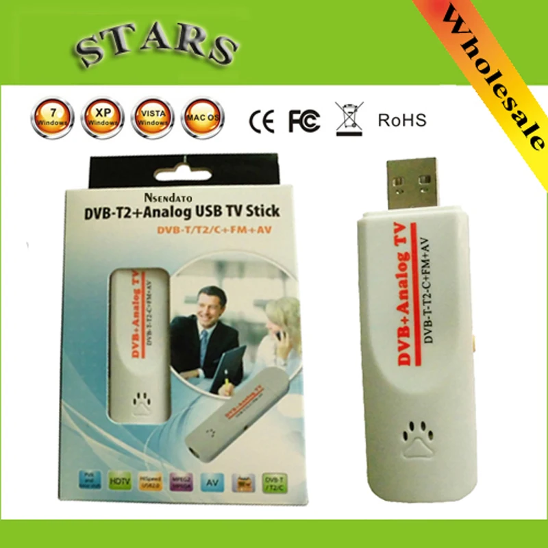 Digital DVB t2 PVR Analog USB TV stick Tuner Dongle PAL/NTSC/SECAM with