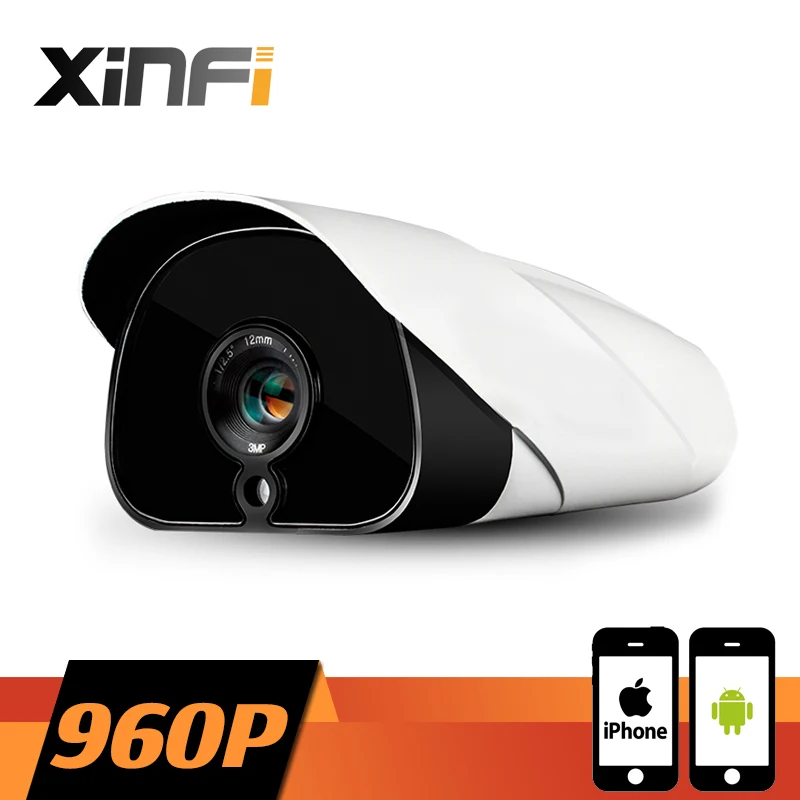 Xinfi hd камеры видеонаблюдения 1.3 МП ночного видения Открытый Водонепроницаемый сети 1280*960 P видеонаблюдения ip-камера P2P Onvif 2.0 шт. и телефон