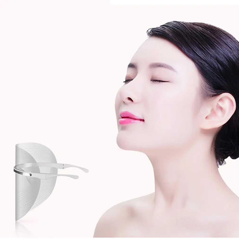 

3 Colors LED Facial Mask Photon Light Energy Therapy Lamp Anti-oxidation Anti-Aging Facial Care Beauty Machine