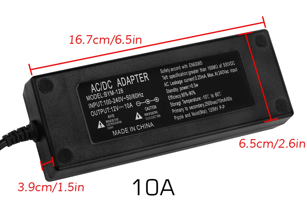 12V 10A AC-DC адаптер питания для светодиодных лент 5630 5730, блок питания, трансформатор с US/UK/EU/AU стандартный шнур