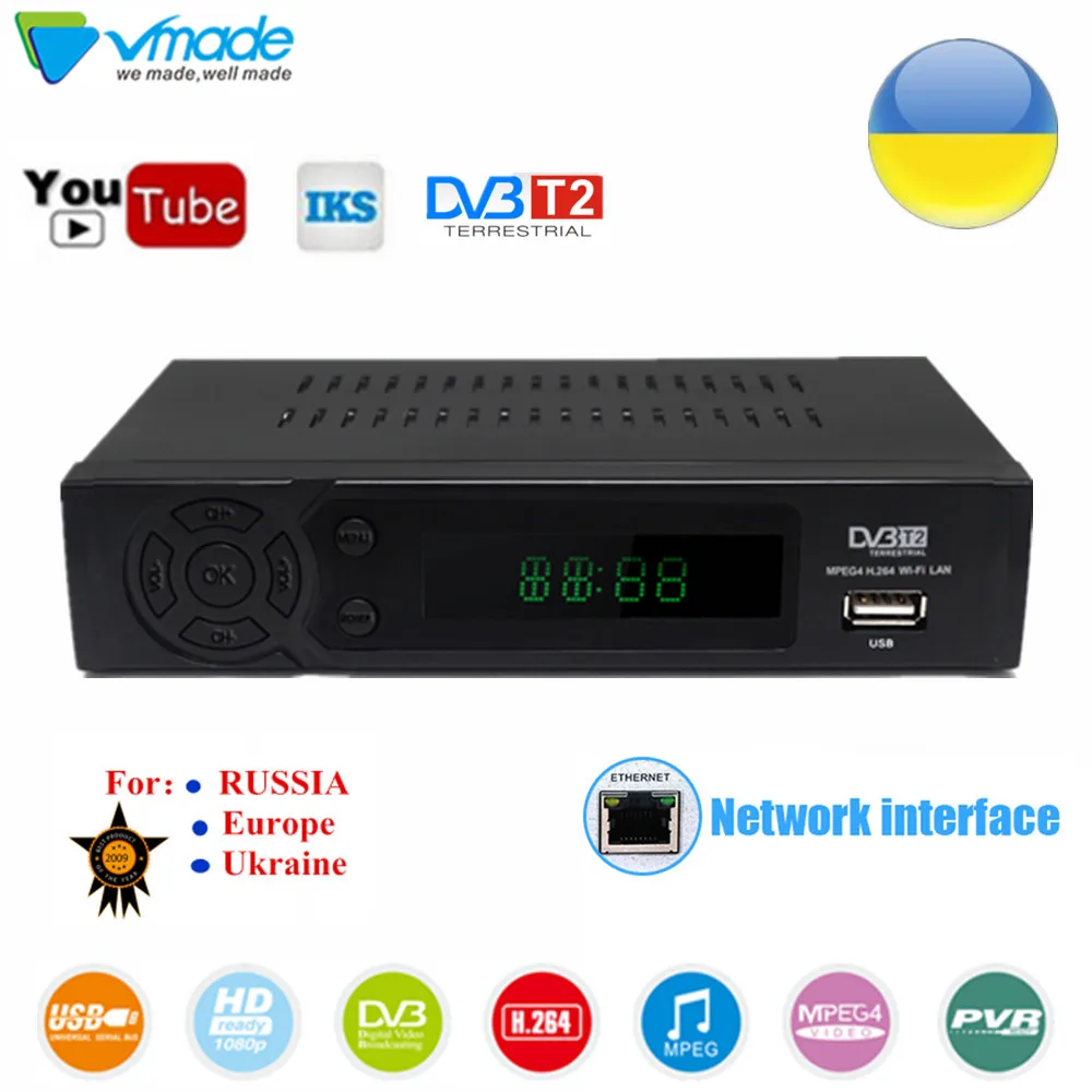 

DVB T2 8939 FULL HD 1080P MPEG-4 H.264 in digital terrestrial receiver DVB T2 tv tuner box set top boxes Tape network interface