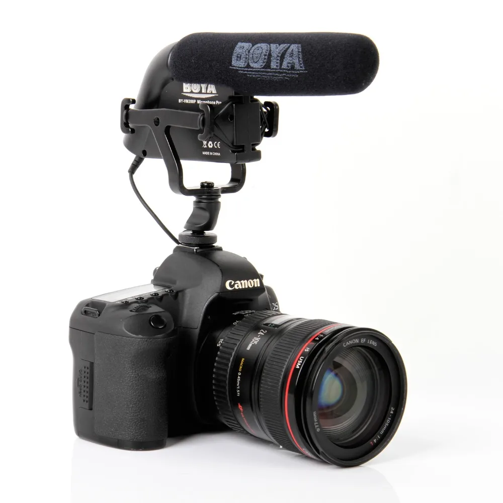 Электронный Boya BY-VM200P видео конденсаторный микрофон для Gopro Sony Nikon Canon 6D Sigma Pentax камеры мини видеокамеры