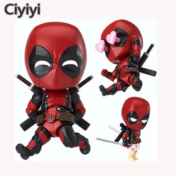 

High Quality Cute Cartoon Deadpool Action Figure Toy Marvel X-man Cool Pose Deadpool Display Doll Collection Kids Juguetes Gift