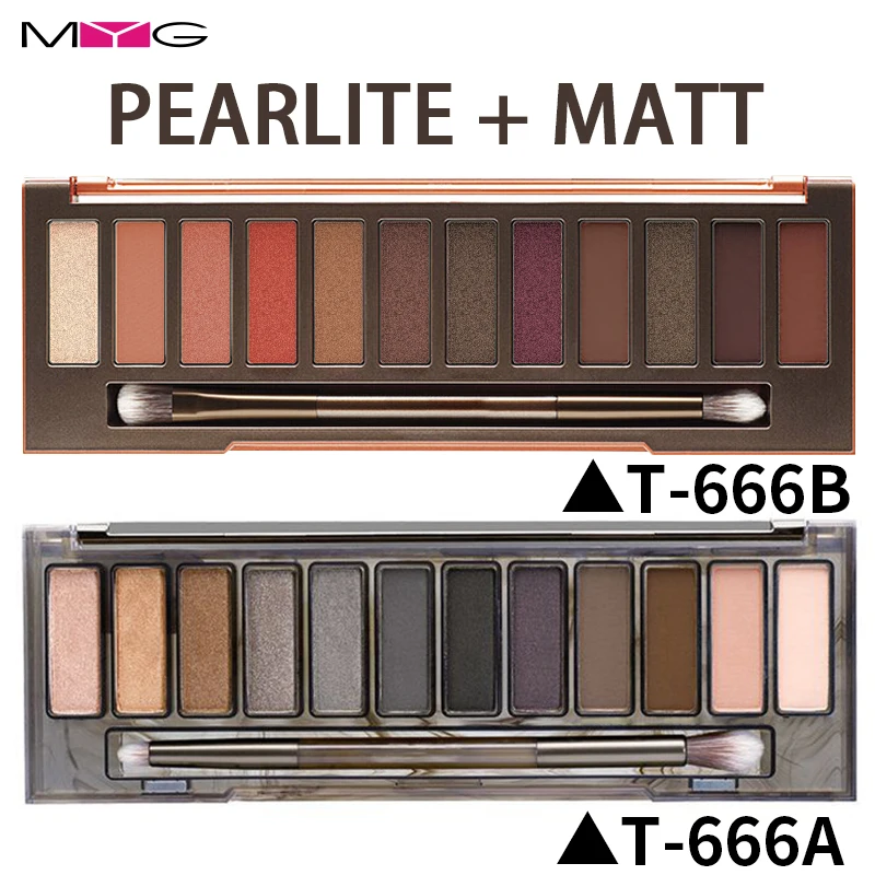 

Brand Shimmer Matte Nude eyeshadow Palette 12 Colors Long Lasting Warm Pigmented Eye Shadow Makeup Powder Cosmetic Smokey Eyes