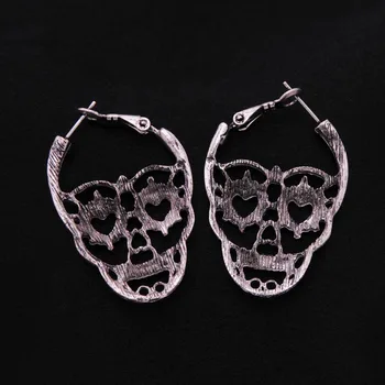 Skeleton Punk Style Earring1