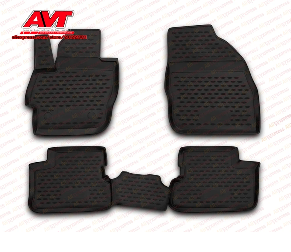 Floor mats for Mazda 3 2009 2013 4 pcs rubber rugs non slip rubber interior car styling