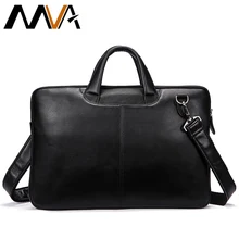 MVA Мужские портфели из натуральной кожи, сумки на плечо, черные сумки, деловая сумка для мужчин, для документов, Мужские портфели, кожаная сумка для ноутбука